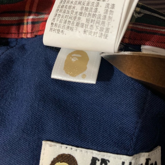 Men’s bape plaid Shorts size Large - Picture 4 of 10